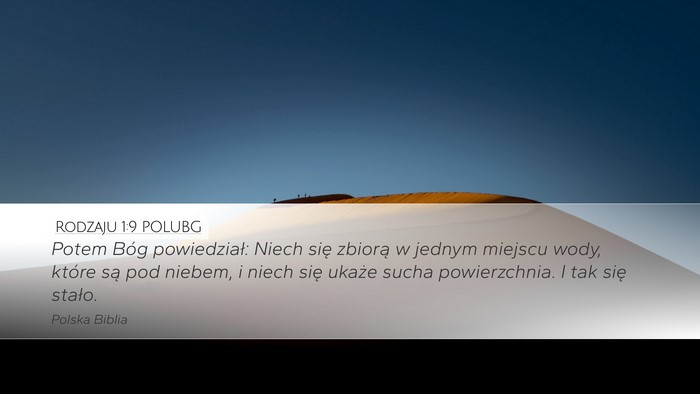 Rodzaju 1:9 POLUBG Bible Verse Image
