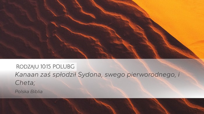 Rodzaju 10:15 POLUBG Bible Verse Image