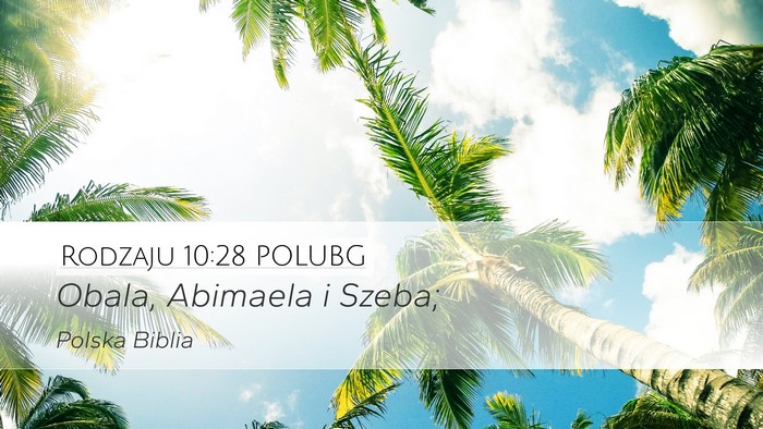 Rodzaju 10:28 POLUBG Bible Verse Image
