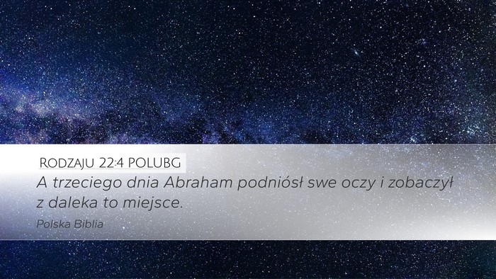 Rodzaju 22:4 POLUBG Bible Verse Image