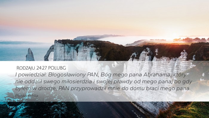 Rodzaju 24:27 POLUBG Bible Verse Image