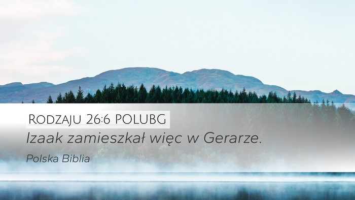 Rodzaju 26:6 POLUBG Bible Verse Image