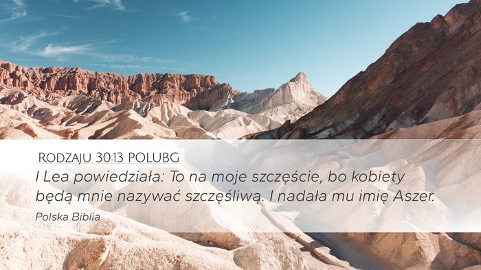 Rodzaju 30:13 POLUBG Bible Verse Image