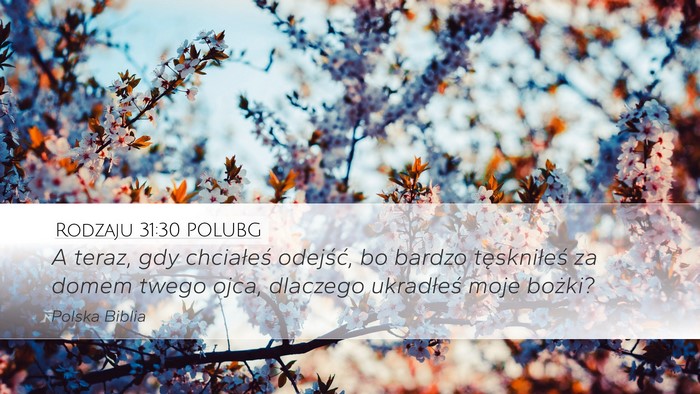 Rodzaju 31:30 POLUBG Bible Verse Image