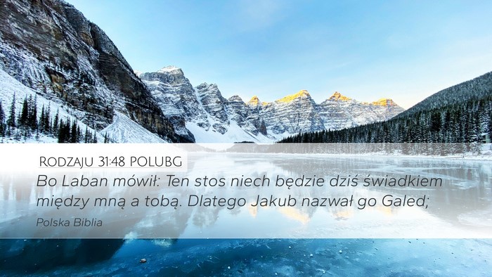 Rodzaju 31:48 POLUBG Bible Verse Image