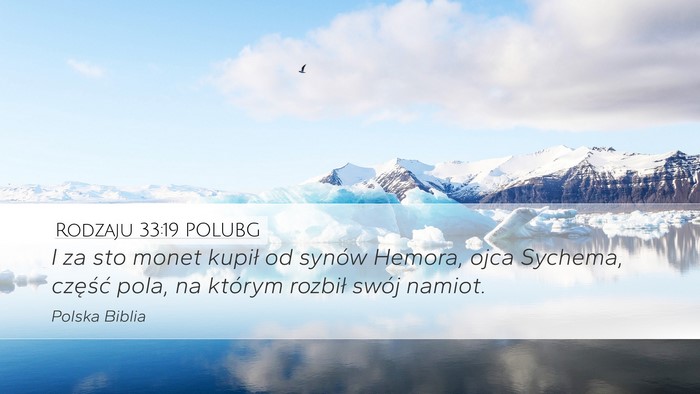 Rodzaju 33:19 POLUBG Bible Verse Image