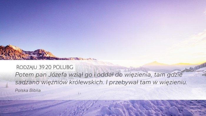 Rodzaju 39:20 POLUBG Bible Verse Image
