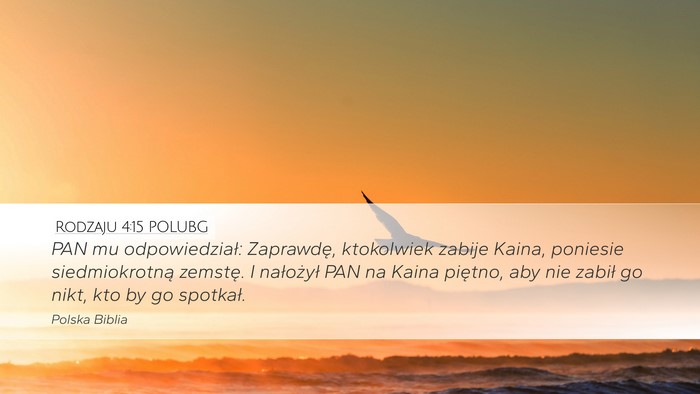 Rodzaju 4:15 POLUBG Bible Verse Image