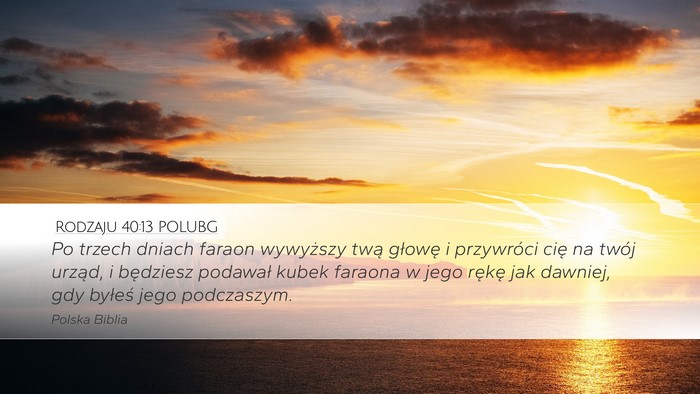 Rodzaju 40:13 POLUBG Bible Verse Image