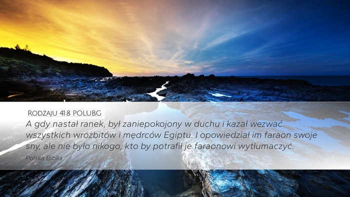 Rodzaju 41:8 POLUBG Bible Verse Image
