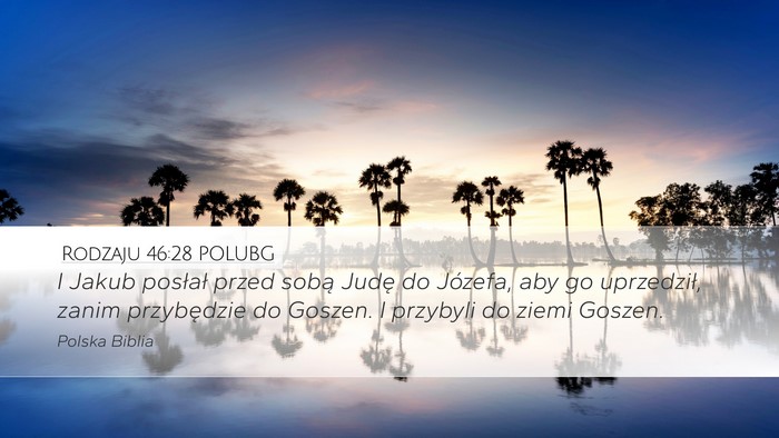 Rodzaju 46:28 POLUBG Bible Verse Image