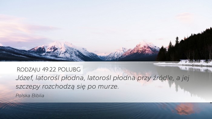 Rodzaju 49:22 POLUBG Bible Verse Image