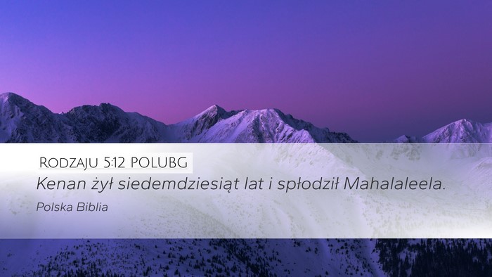Rodzaju 5:12 POLUBG Bible Verse Image
