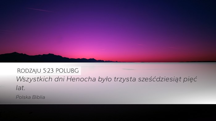 Rodzaju 5:23 POLUBG Desktop Wallpaper - Wszystkich dni Henocha było trzysta - Desktop Bible Verse Wallpaper