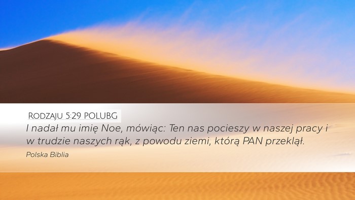 Rodzaju 5:29 POLUBG Bible Verse Image