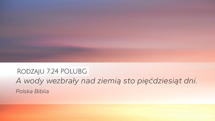 Rodzaju 7:24 POLUBG Bible Verse Image