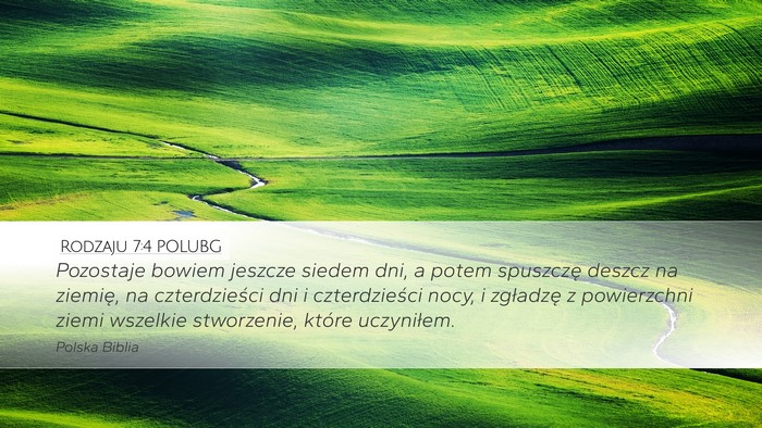 Rodzaju 7:4 POLUBG Bible Verse Image