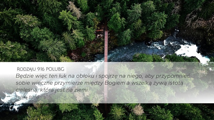 Rodzaju 9:16 POLUBG Desktop Wallpaper - Będzie więc ten łuk na obłoku i spojrzę na - Desktop Bible Verse Wallpaper