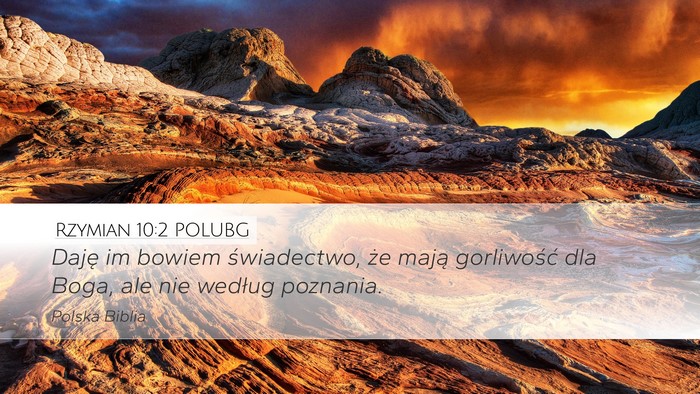 Rzymian 10:2 POLUBG Bible Verse Image