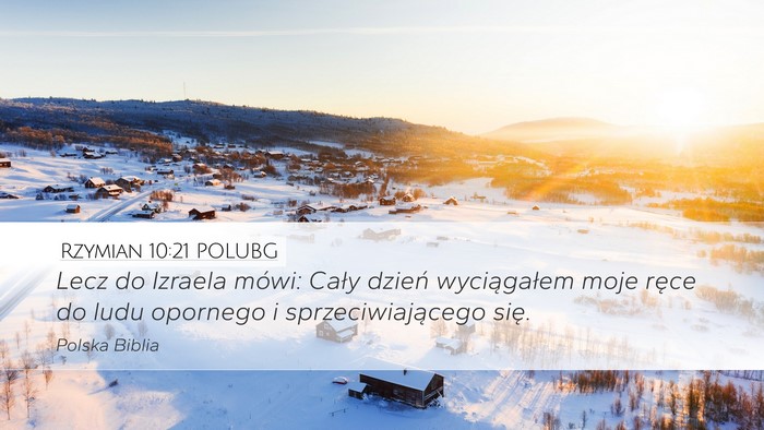 Rzymian 10:21 POLUBG Bible Verse Image