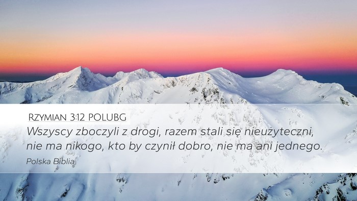 Rzymian 3:12 POLUBG Bible Verse Image