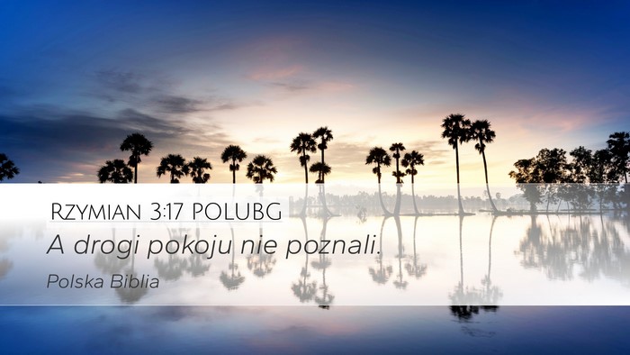 Rzymian 3:17 POLUBG Bible Verse Image