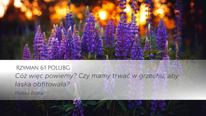 Rzymian 6:1 POLUBG Bible Verse Image