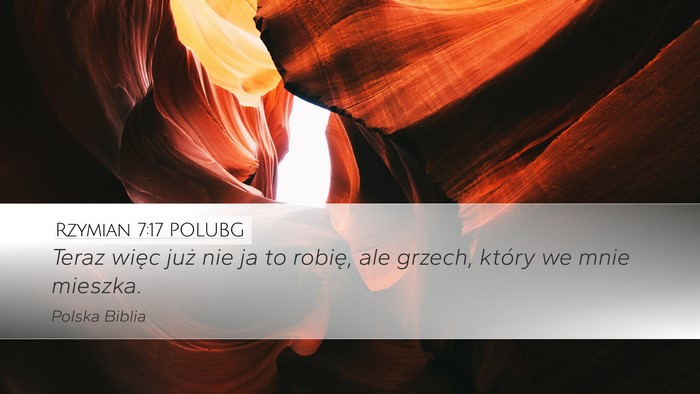Rzymian 7:17 POLUBG Bible Verse Image