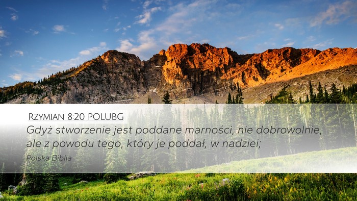 Rzymian 8:20 POLUBG Bible Verse Image