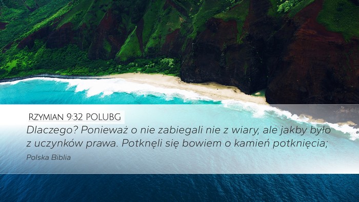 Rzymian 9:32 POLUBG Bible Verse Image