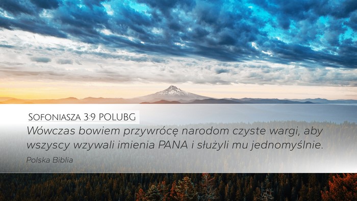Sofoniasza 3:9 POLUBG Bible Verse Image