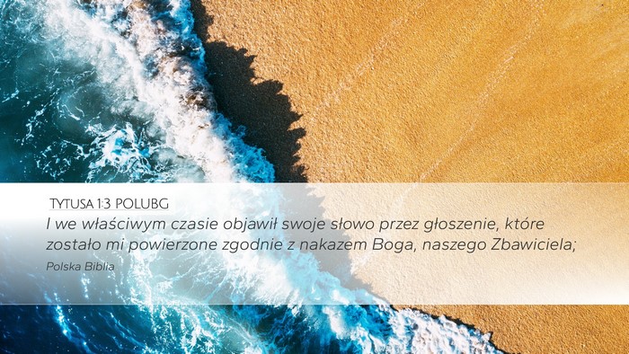 Tytusa 1:3 POLUBG Bible Verse Image