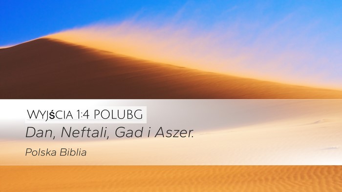 Wyjścia 1:4 POLUBG Bible Verse Image