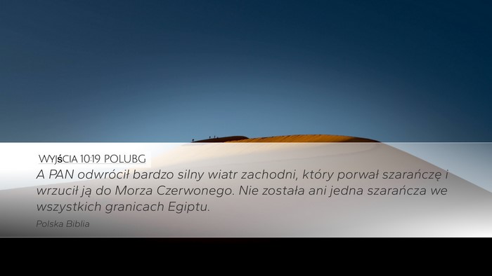 Wyjścia 10:19 POLUBG Bible Verse Image
