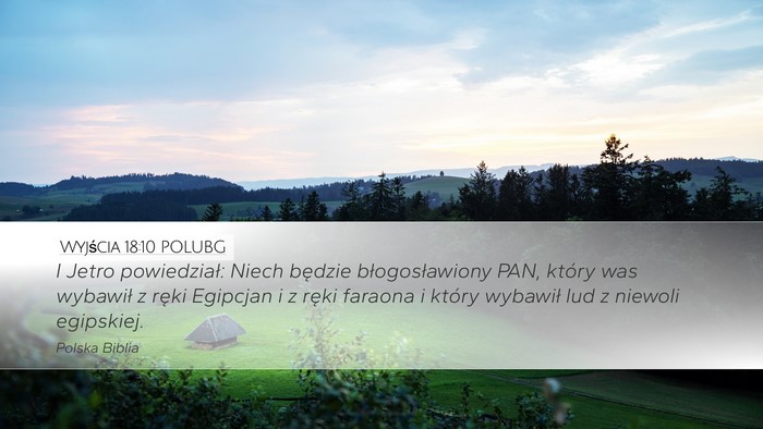 Wyjścia 18:10 POLUBG Bible Verse Image