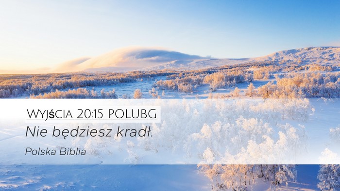Wyjścia 20:15 POLUBG Bible Verse Image