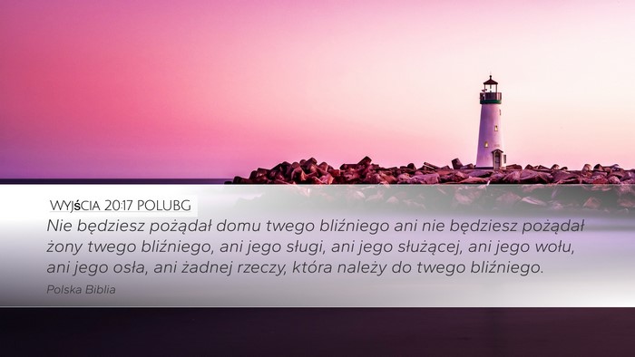 Wyjścia 20:17 POLUBG Bible Verse Image