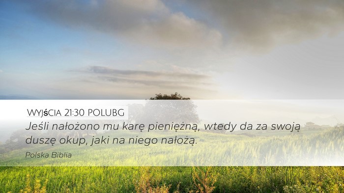Wyjścia 21:30 POLUBG Bible Verse Image