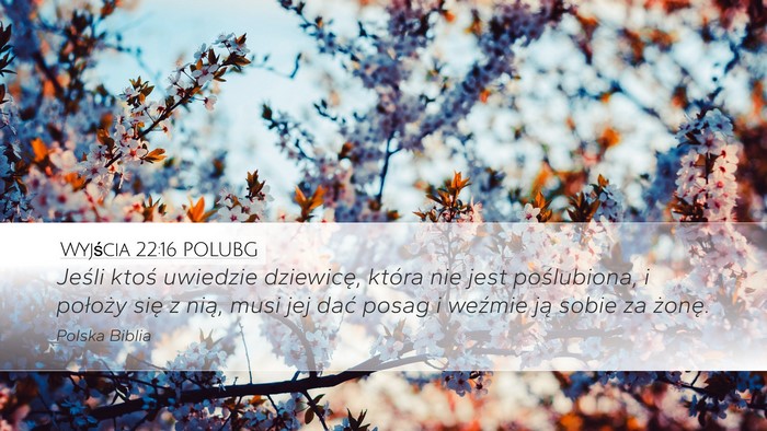 Wyjścia 22:16 POLUBG Bible Verse Image