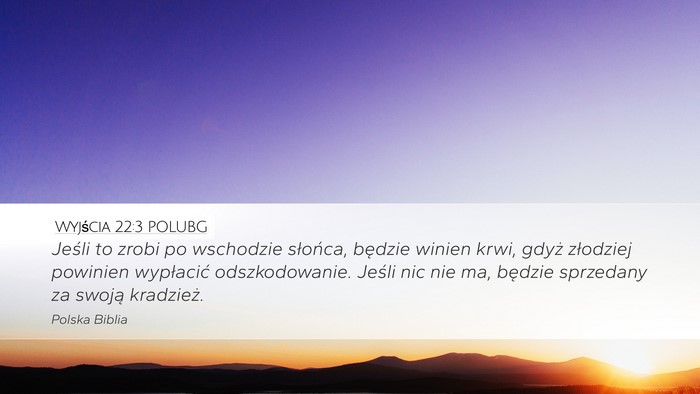 Wyjścia 22:3 POLUBG Bible Verse Image