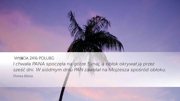 Wyjścia 24:16 POLUBG Bible Verse Image