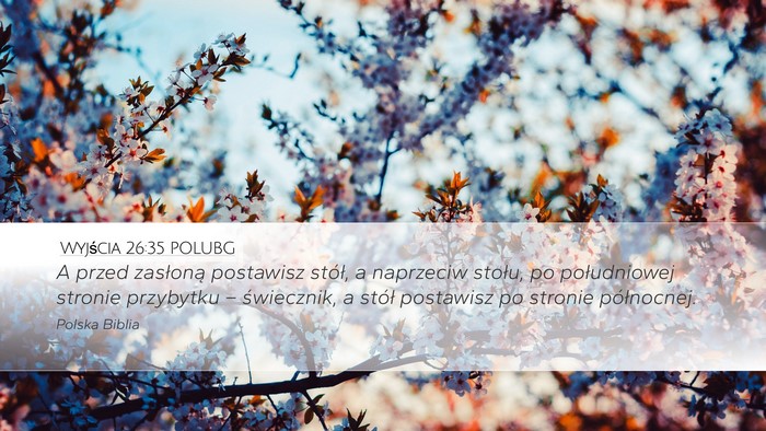 Wyjścia 26:35 POLUBG Bible Verse Image