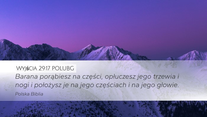 Wyjścia 29:17 POLUBG Bible Verse Image