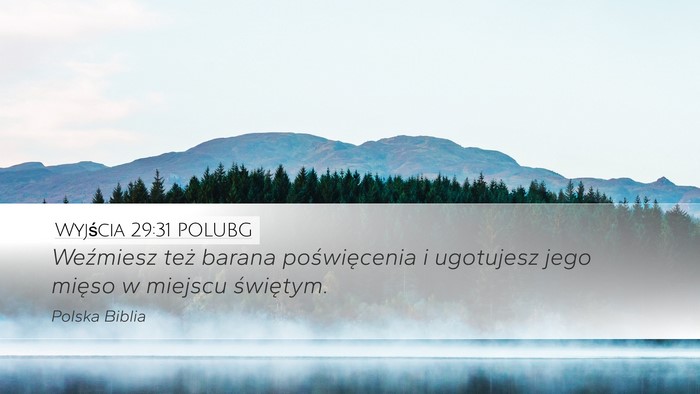 Wyjścia 29:31 POLUBG Bible Verse Image