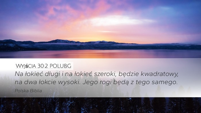 Wyjścia 30:2 POLUBG Bible Verse Image