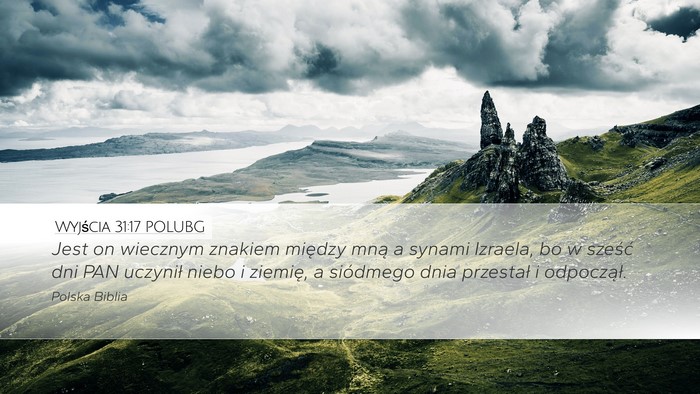 Wyjścia 31:17 POLUBG Bible Verse Image