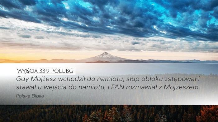 Wyjścia 33:9 POLUBG Bible Verse Image