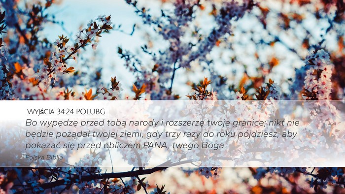 Wyjścia 34:24 POLUBG Bible Verse Image