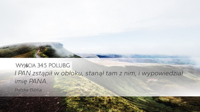 Wyjścia 34:5 POLUBG Bible Verse Image