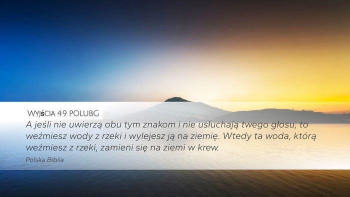Wyjścia 4:9 POLUBG Desktop Wallpaper - A jeśli nie uwierzą obu tym znakom i nie - Desktop Bible Verse Wallpaper